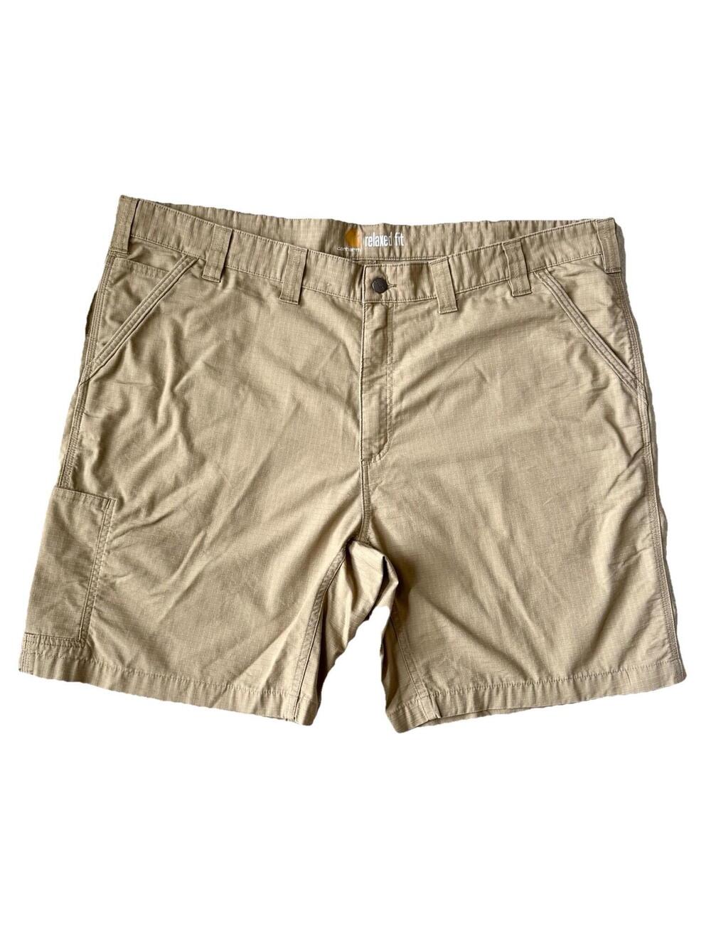 Carhartt Force Relaxed Fit Ripstop Work Shorts 44 Khaki Utility Cargo BS196-M